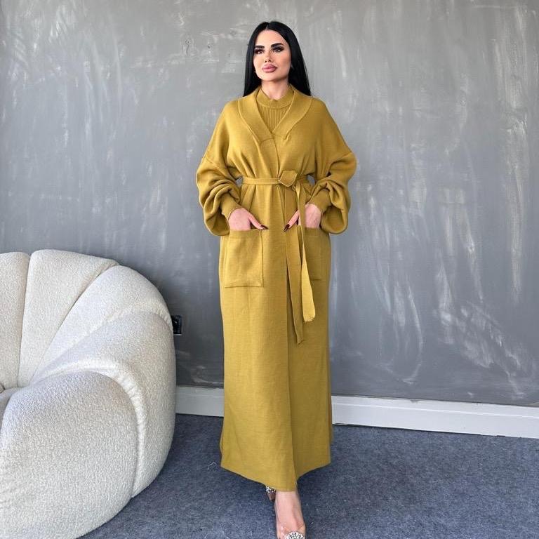 Premium Aqsa long knitted Cord set