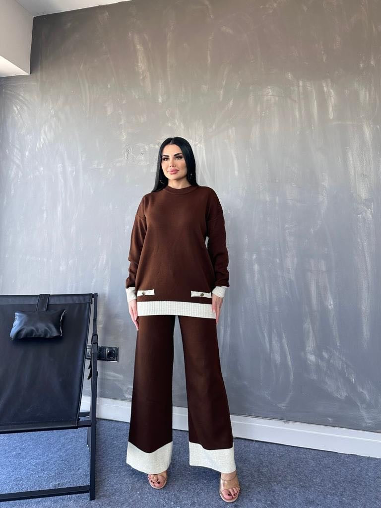 Mahek Premium Colour Block Print 2 Piece Co-ord Set