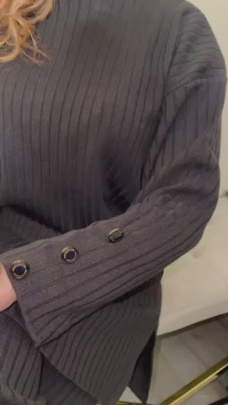 video of model wearing Hazel 3 Button Sleeve Co-Ord Set